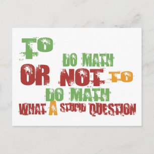 Carte Postale Pour faire des maths