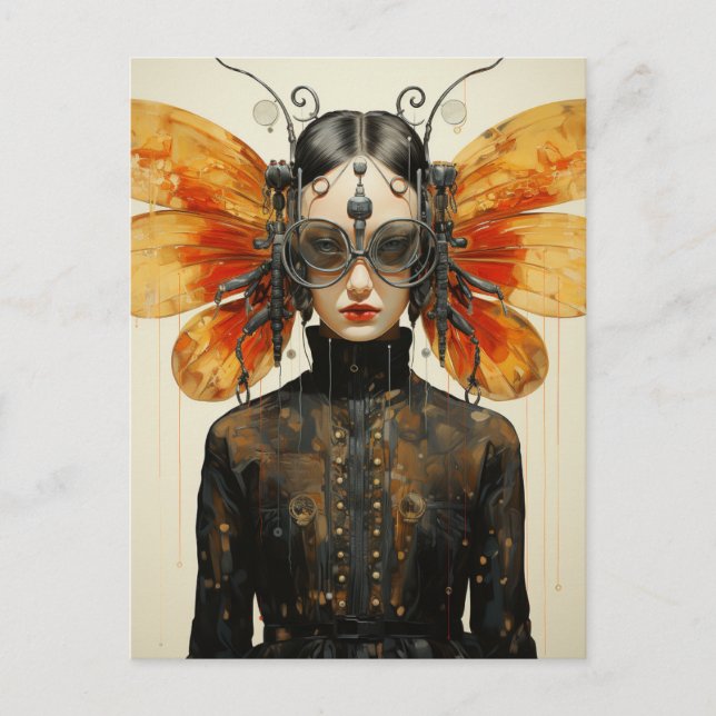 Carte postale pour femme de l'escadre d'insectes S (Devant)