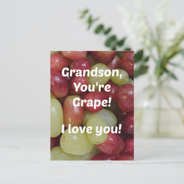 Carte Postale Pour Grandson (Debout devant)