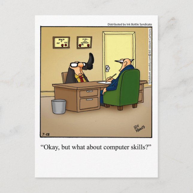 Carte postale pour Humour d'affaires amusant (Devant)