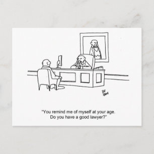 Carte postale pour Humour d'affaires amusant