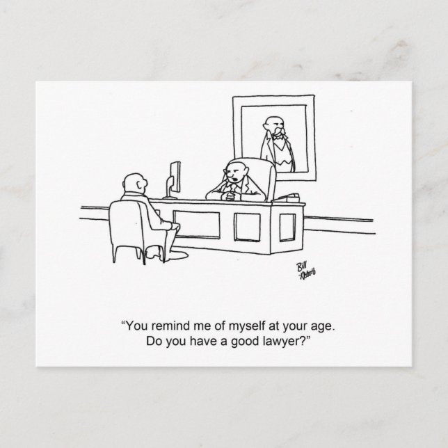 Carte postale pour Humour d'affaires amusant (Devant)
