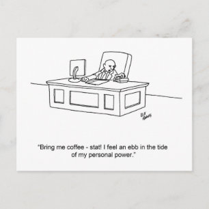 Carte postale pour Humour d'affaires amusant