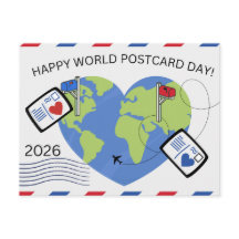 Carte postale pour la Journée mondiale de la carte