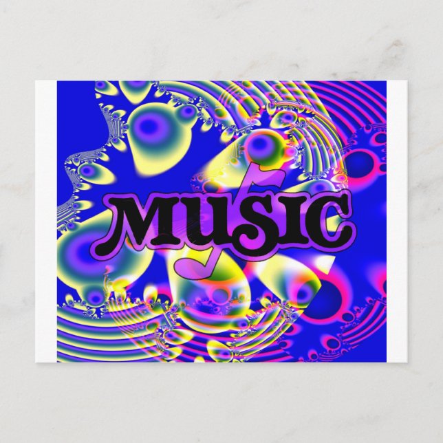 Carte Postale Pour l'AMOUR de la MUSIQUE ! (Devant)