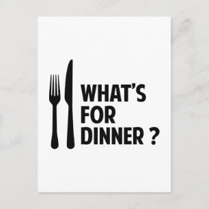 Carte Postale Pour le dîner