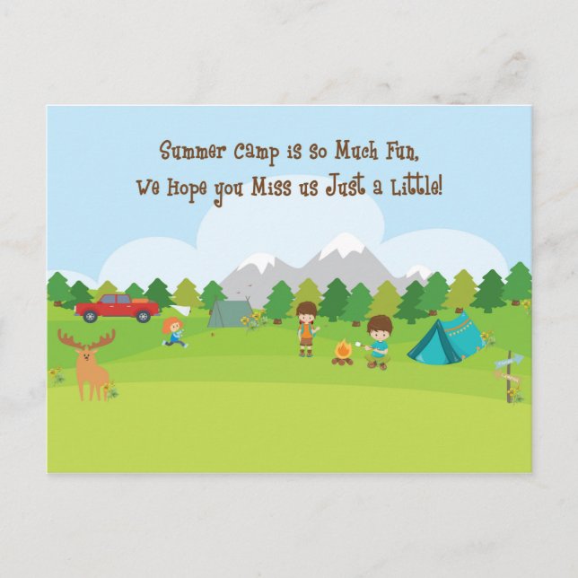 Carte postale pour le fils ou la fille au camp d'é (Devant)