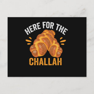 Carte Postale Pour le pain d'Hanoukka juif challah amusant