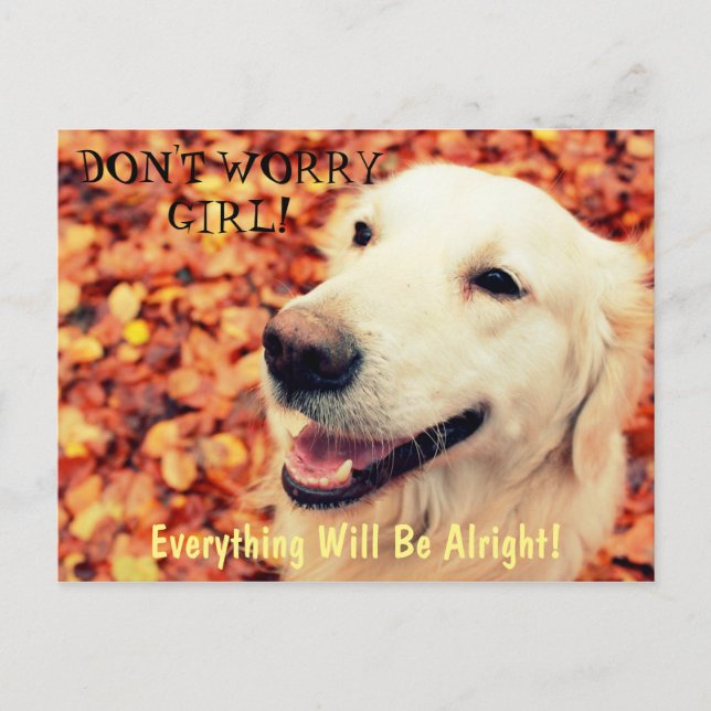 Carte postale pour les amateurs de chiens avec tex (Devant)