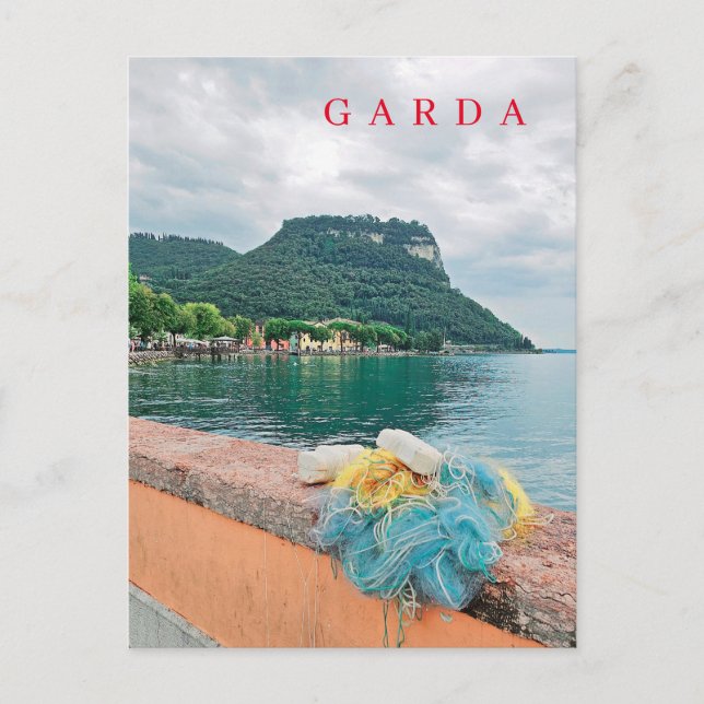 Carte postale pour les filets de pêche du lac de G (Devant)
