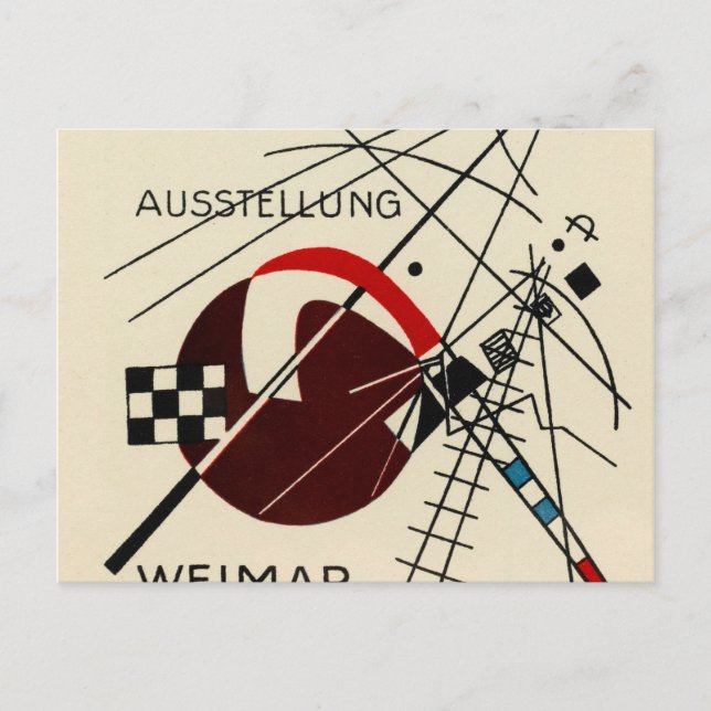 Carte postale pour l'exposition Bauhaus par Kandin (Devant)