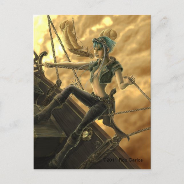 Carte postale pour marin à voile Juili (Devant)