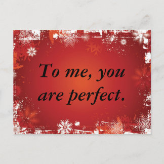 Carte Postale Pour moi, tu es parfait.