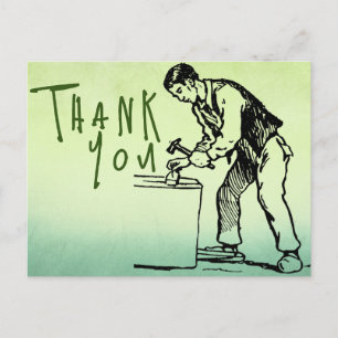 Carte Postale Pour remercier un charpentier