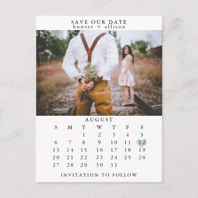 Carte postale pour sauver la date (Devant)