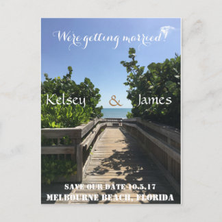 Carte postale pour sauver la date de la plage