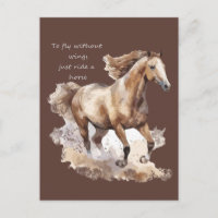 Pour voler sans ailes il suffit de faire un cheval