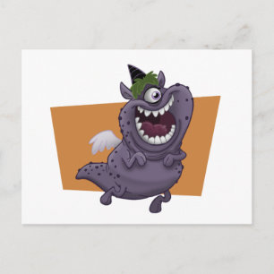 Carte postale pourpre Monster