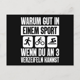 Carte Postale Pourquoi Être Bon À Un Triathlon Sport