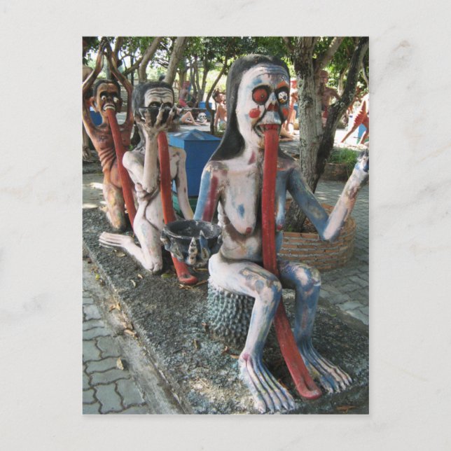 Carte Postale Pourquoi la LANGUE ? ... 3 Ghouls thaïlandais (Devant)