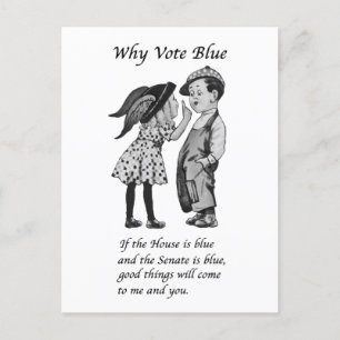 Carte Postale Pourquoi voter bleu en 2026