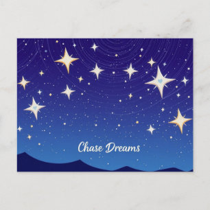 Carte Postale Poursuivre les rêves étoile
