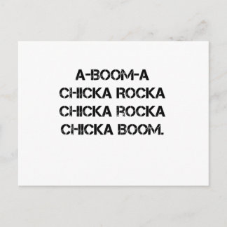 Carte Postale POUSSIN de BOOM une chanson grunge de feu de camp