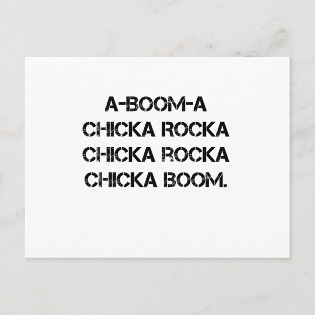 Carte Postale POUSSIN de BOOM une chanson grunge de feu de camp (Devant)