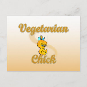Carte Postale Poussin végétarien