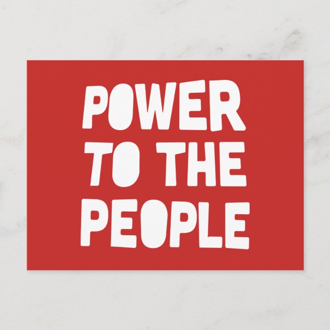 Carte Postale Pouvoir Au Peuple (Devant)