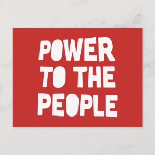 Carte Postale Pouvoir Au Peuple
