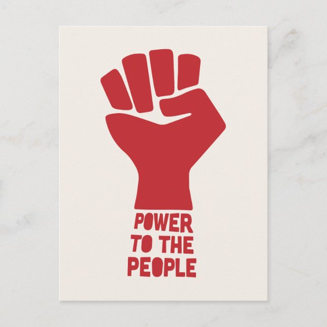 Carte Postale Pouvoir au peuple (Devant)