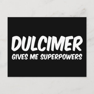 Carte Postale Pouvoirs surnaturels du dulcimer Musique de super-
