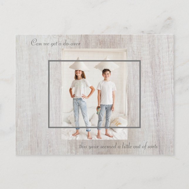 Carte Postale Pouvons-Nous Obtenir Un Don De Noël Chic Photo En  (Devant)