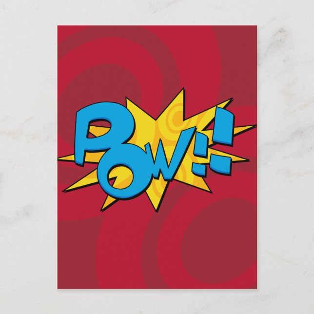 Carte postale Pow Comic Book (Devant)