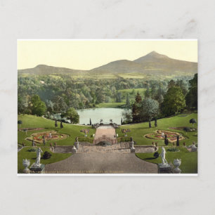 Carte Postale Powerscourt House Gardens c1900, Irlande antique