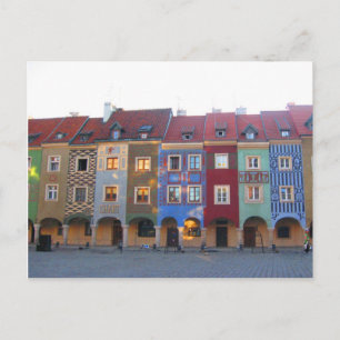 Carte Postale Poznan coloré