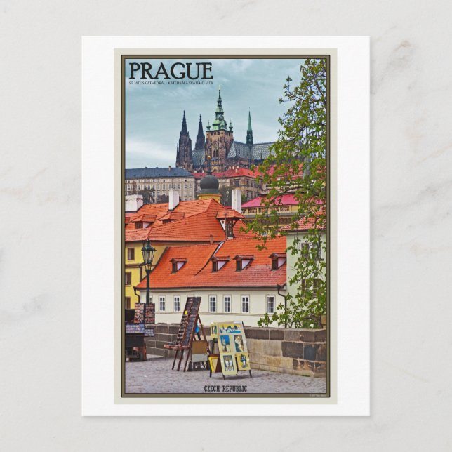 Carte Postale Prague - Cathédrale St Vitus (Devant)