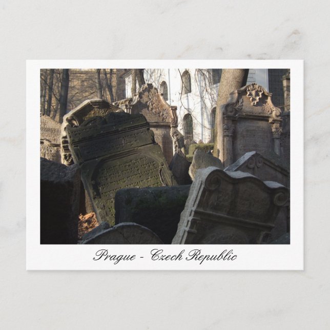Carte Postale Prague, Cimetière Juif, Vieille Ville / République (Devant)