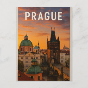 Carte Postale Prague – La Ville aux Cent Flèches
