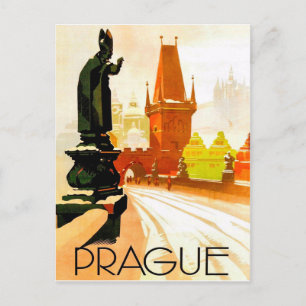 Carte Postale Prague, monument du pape, République tchèque