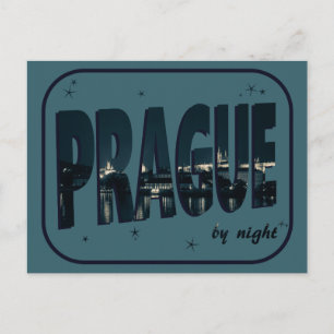 Carte Postale Prague par nuit