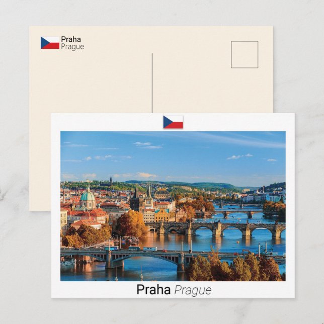 Carte Postale Prague - République tchèque (Devant / Derrière)