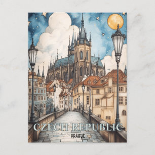 Carte Postale Prague République tchèque Voyage