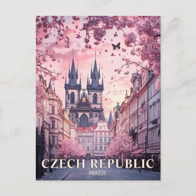 Carte Postale Prague République tchèque Voyage (Devant)