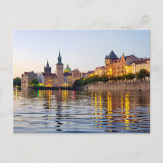 Carte Postale Prague vue de la rivière Vitava