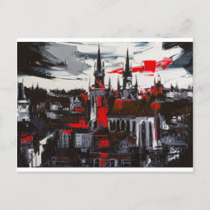 Carte Postale Prague. Vue depuis la fenêtre