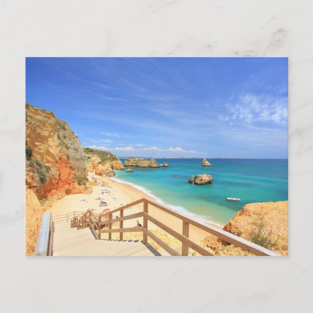 Carte Postale Praia da Dona Ana (Devant)