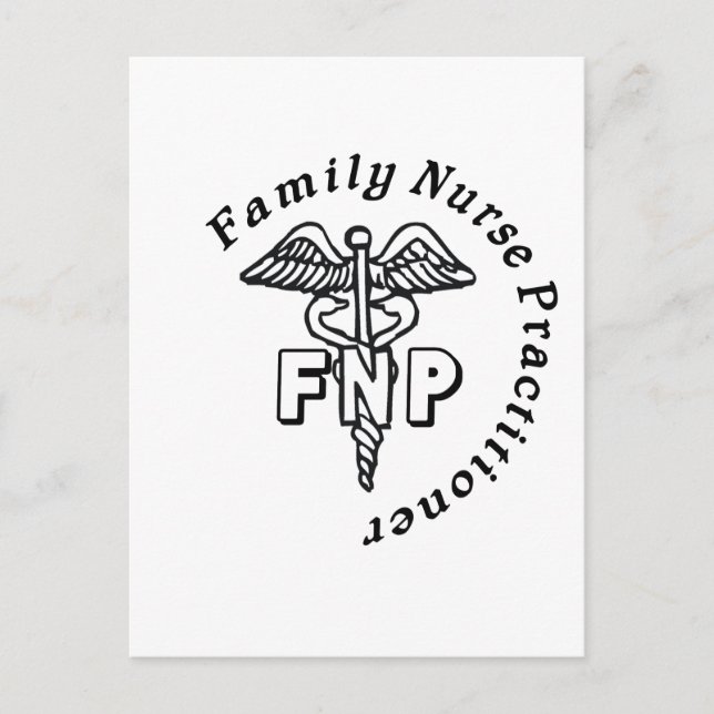 CARTE POSTALE PRATICIEN DES INFIRMIÈRES FNP CADUCEUS (Devant)