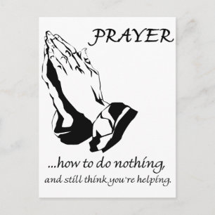 Carte Postale Prayer How to Do Nothing